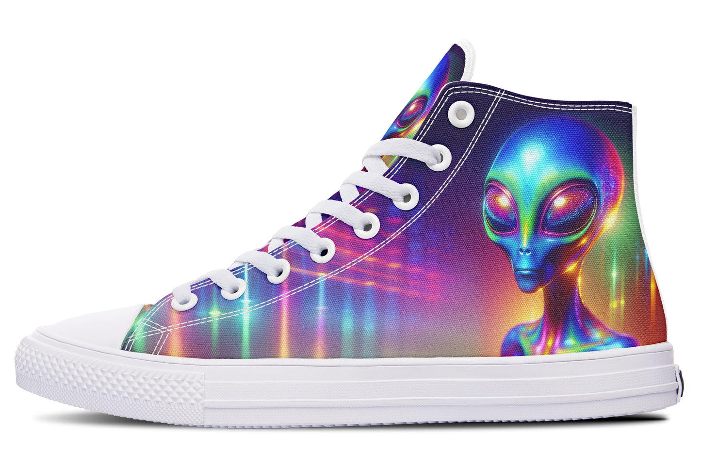 Psychedelic Alien Hightops
