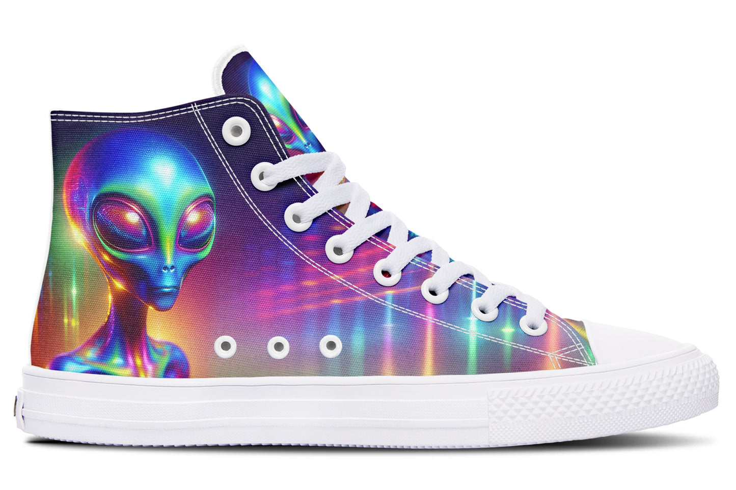 Psychedelic Alien Hightops