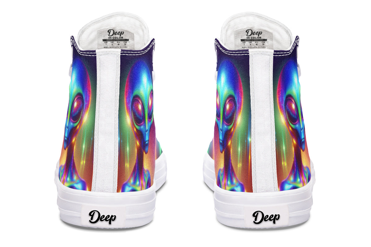 Psychedelic Alien Hightops