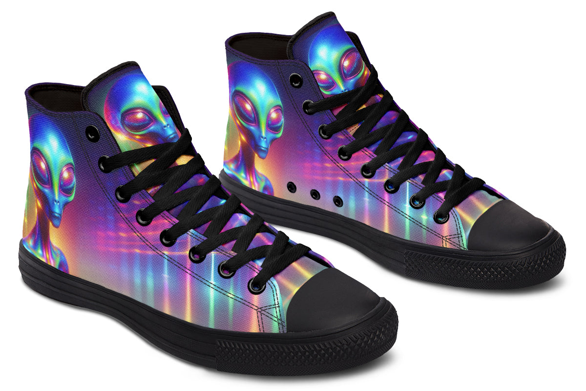 Psychedelic Alien Hightops