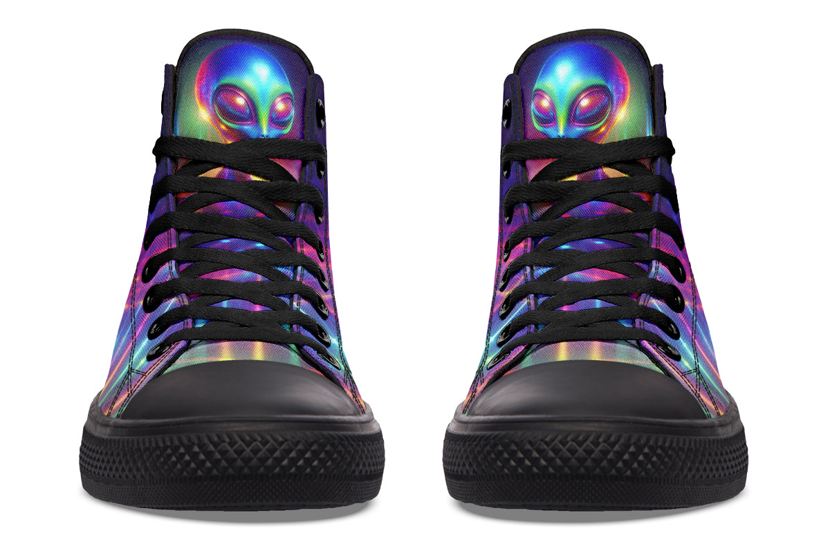 Psychedelic Alien Hightops