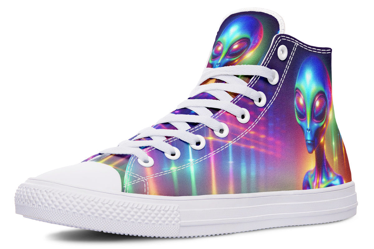Psychedelic Alien Hightops
