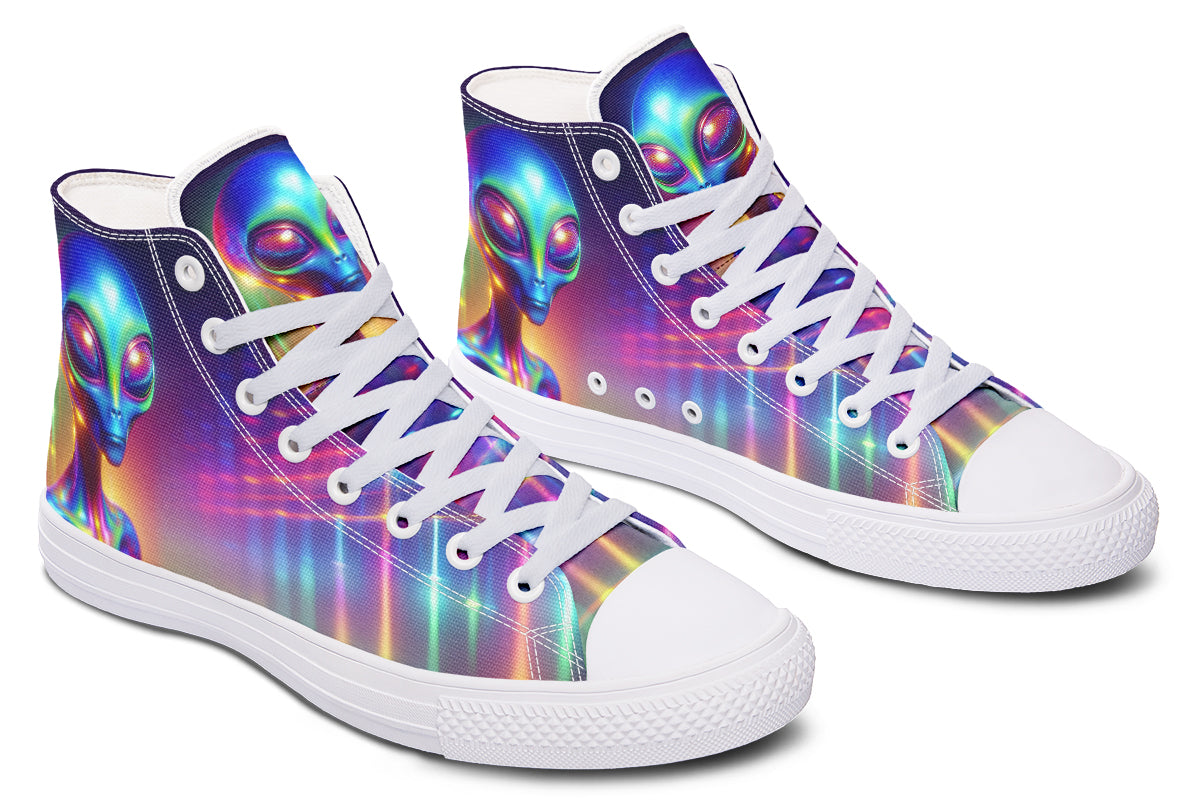 Psychedelic Alien Hightops