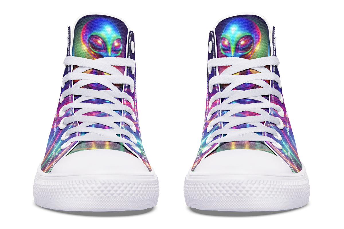 Psychedelic Alien Hightops