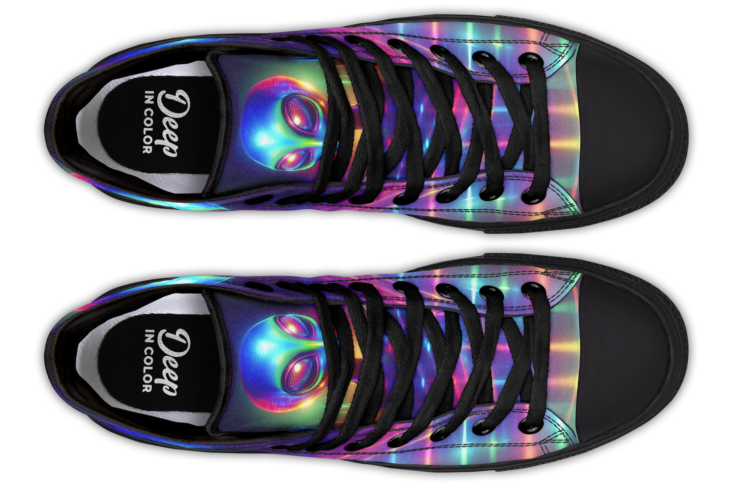 Psychedelic Alien Hightops