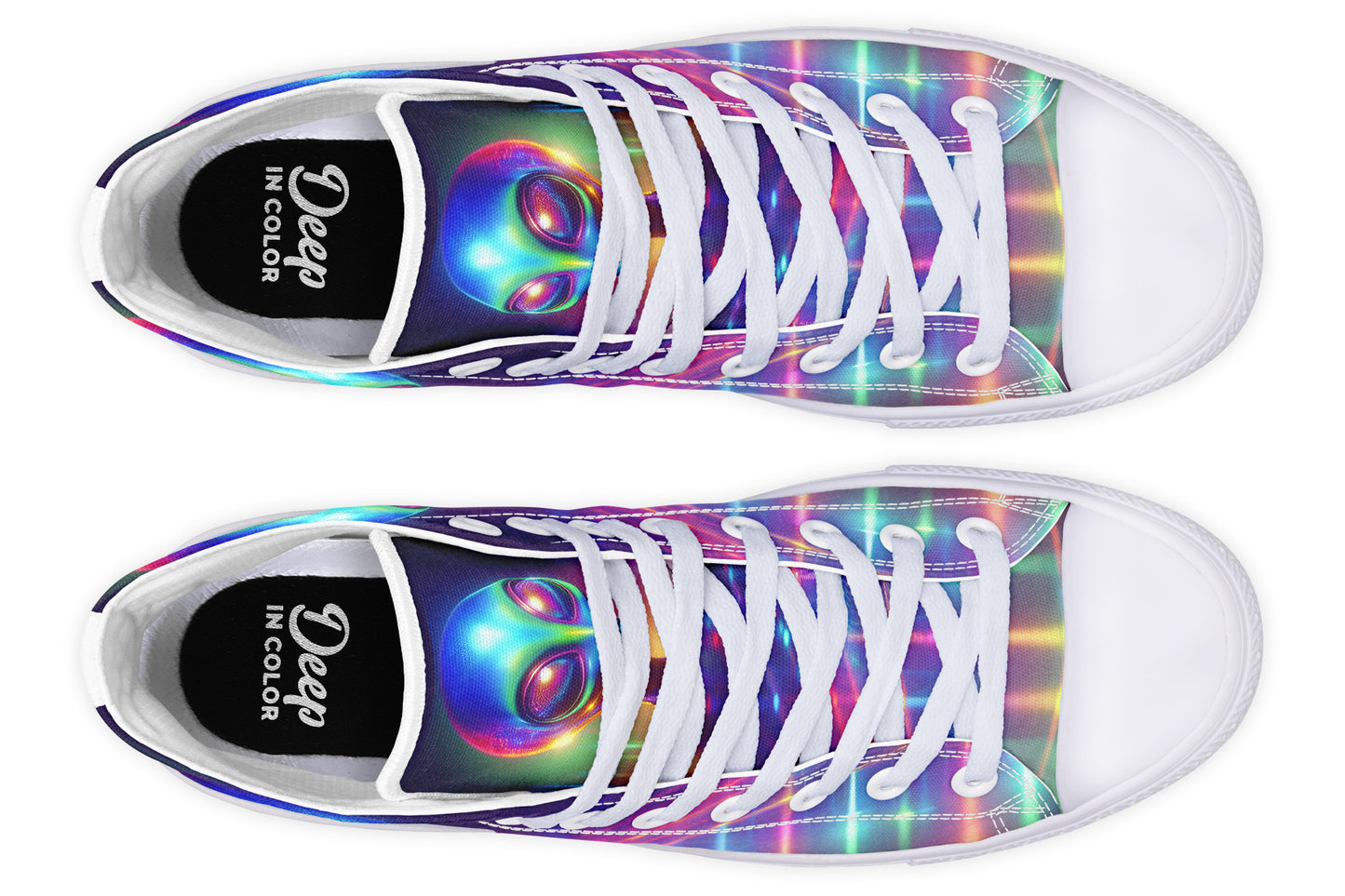 Psychedelic Alien Hightops