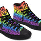 Rainbow Happy Peace Yin Yang Hightop
