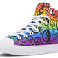 Rainbow Happy Peace Yin Yang Hightop
