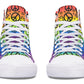 Rainbow Happy Peace Yin Yang Hightop