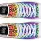 Rainbow Happy Peace Yin Yang Hightop