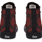 Red Mandala Flower Hightops