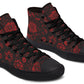 Red Mandala Flower Hightops