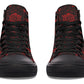 Red Mandala Flower Hightops