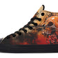 Rusty Skull And Roses Hightops
