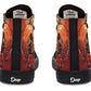 Rusty Skull And Roses Hightops