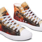 Rusty Skull And Roses Hightops