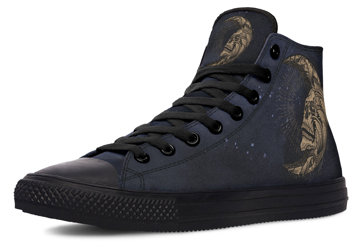 Skull Sun And Moon Hightops