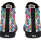 Tropical Watercolor Leaves Hightops