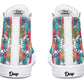 Tropical Watercolor Leaves Hightops