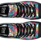 Tropical Watercolor Leaves Hightops