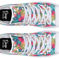 Tropical Watercolor Leaves Hightops