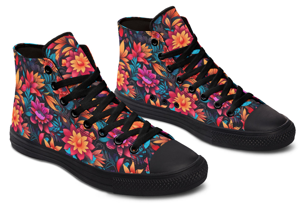 Vibrant Floral Hightops