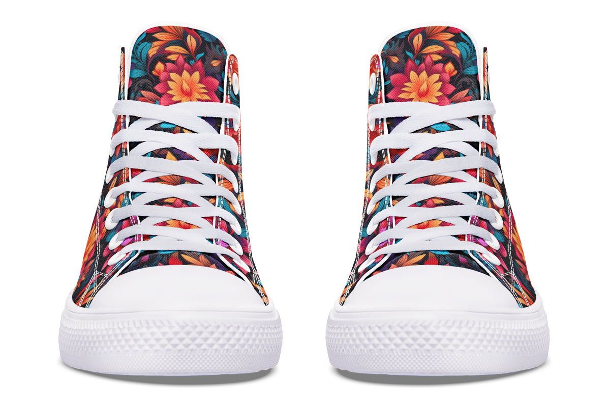 Vibrant Floral Hightops