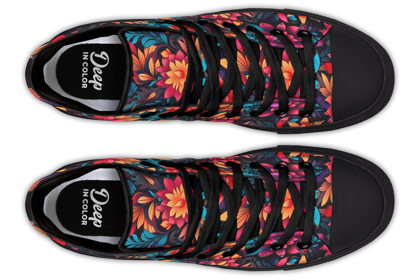 Vibrant Floral Hightops