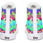 Vivid Colorful Camo Hightops