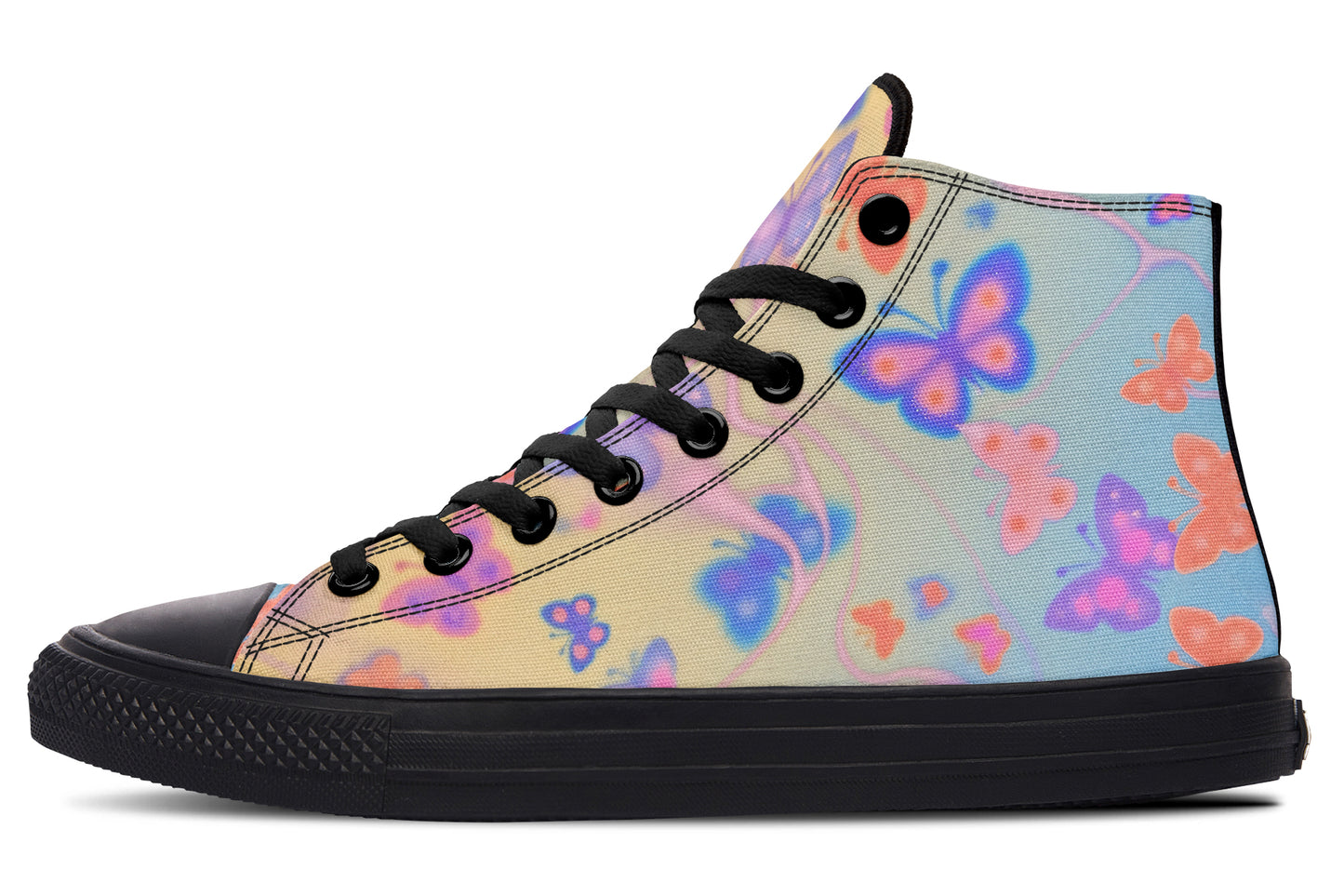 Warm Pastel Butterflies Hightops