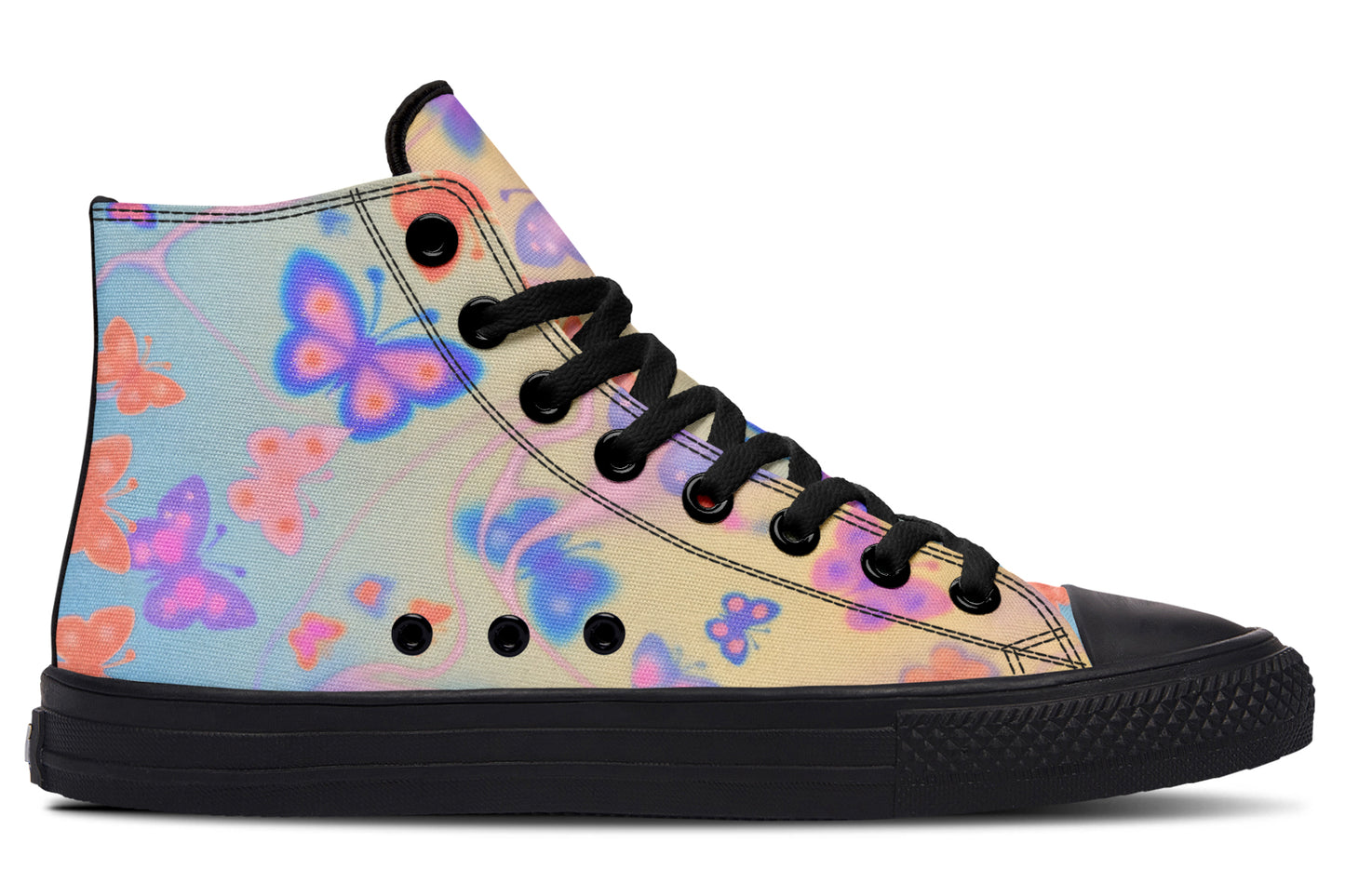 Warm Pastel Butterflies Hightops