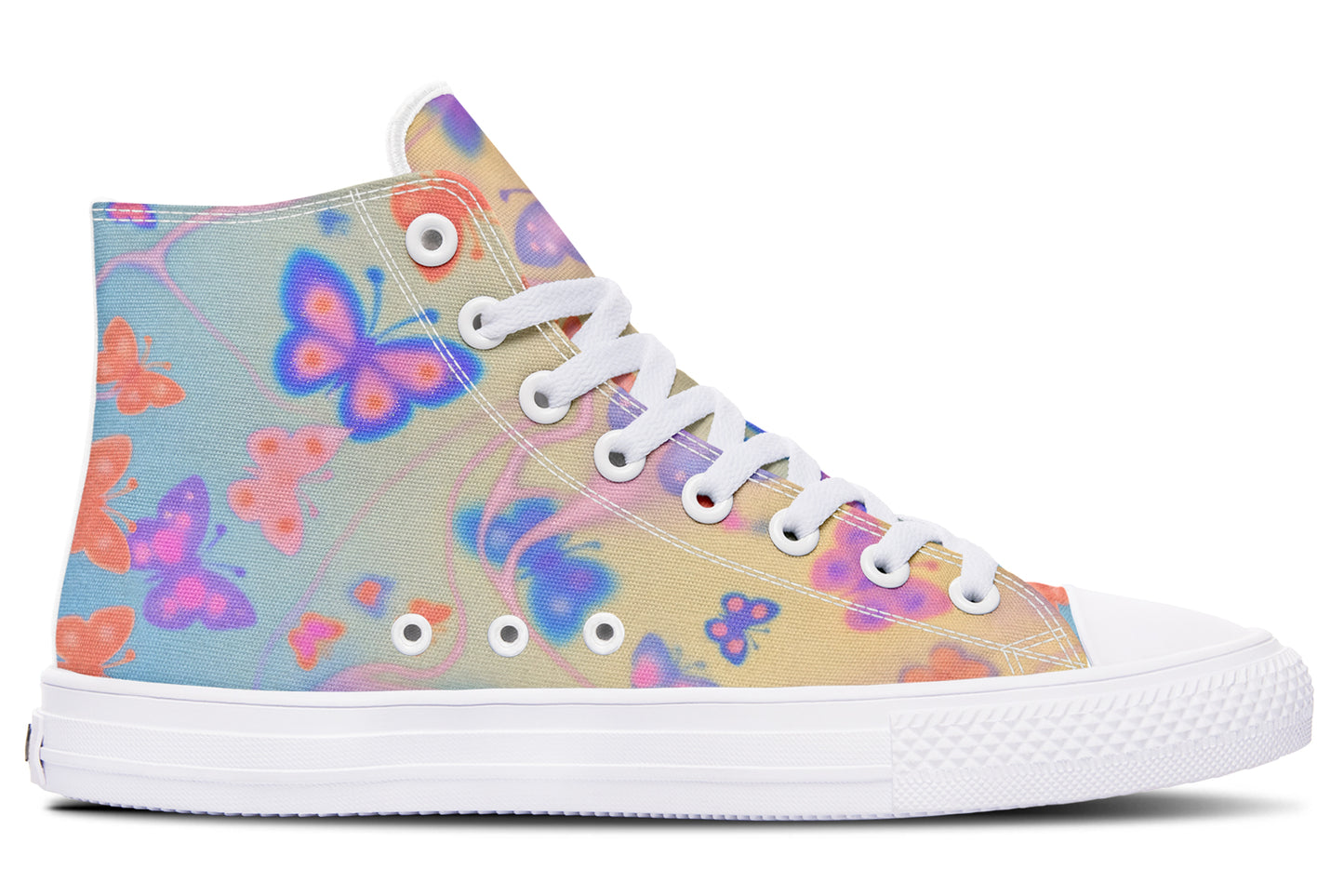 Warm Pastel Butterflies Hightops