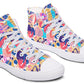 Watercolor Abstract Doodle Hightops