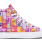 Watercolor Doodle Shape Hightops