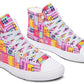 Watercolor Doodle Shape Hightops