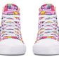 Watercolor Doodle Shape Hightops