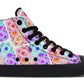 Watercolor Geometric Glass Pattern Hightops