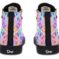 Watercolor Geometric Glass Pattern Hightops
