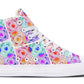 Watercolor Geometric Glass Pattern Hightops