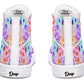 Watercolor Geometric Glass Pattern Hightops