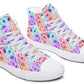 Watercolor Geometric Glass Pattern Hightops