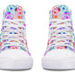 Watercolor Geometric Glass Pattern Hightops