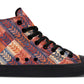 Watercolor Geometric Leaves Hightops