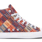 Watercolor Geometric Leaves Hightops