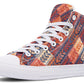 Watercolor Geometric Leaves Hightops