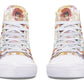 Watercolor Gold Floral Hightops