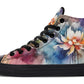 Watercolor Lotus Hightops