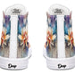 Watercolor Lotus Hightops