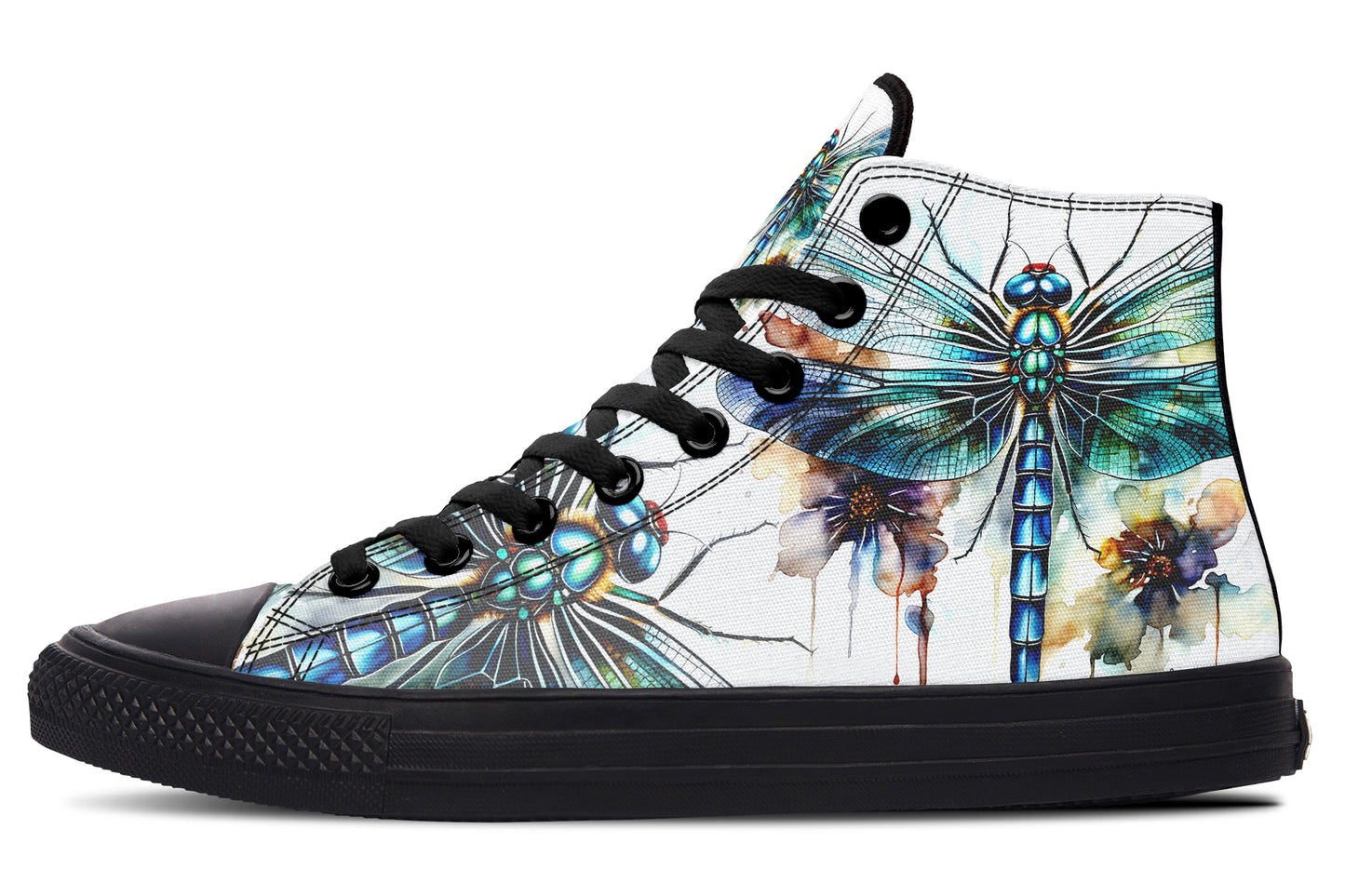 Watercolor Magical Dragonfly Hightops