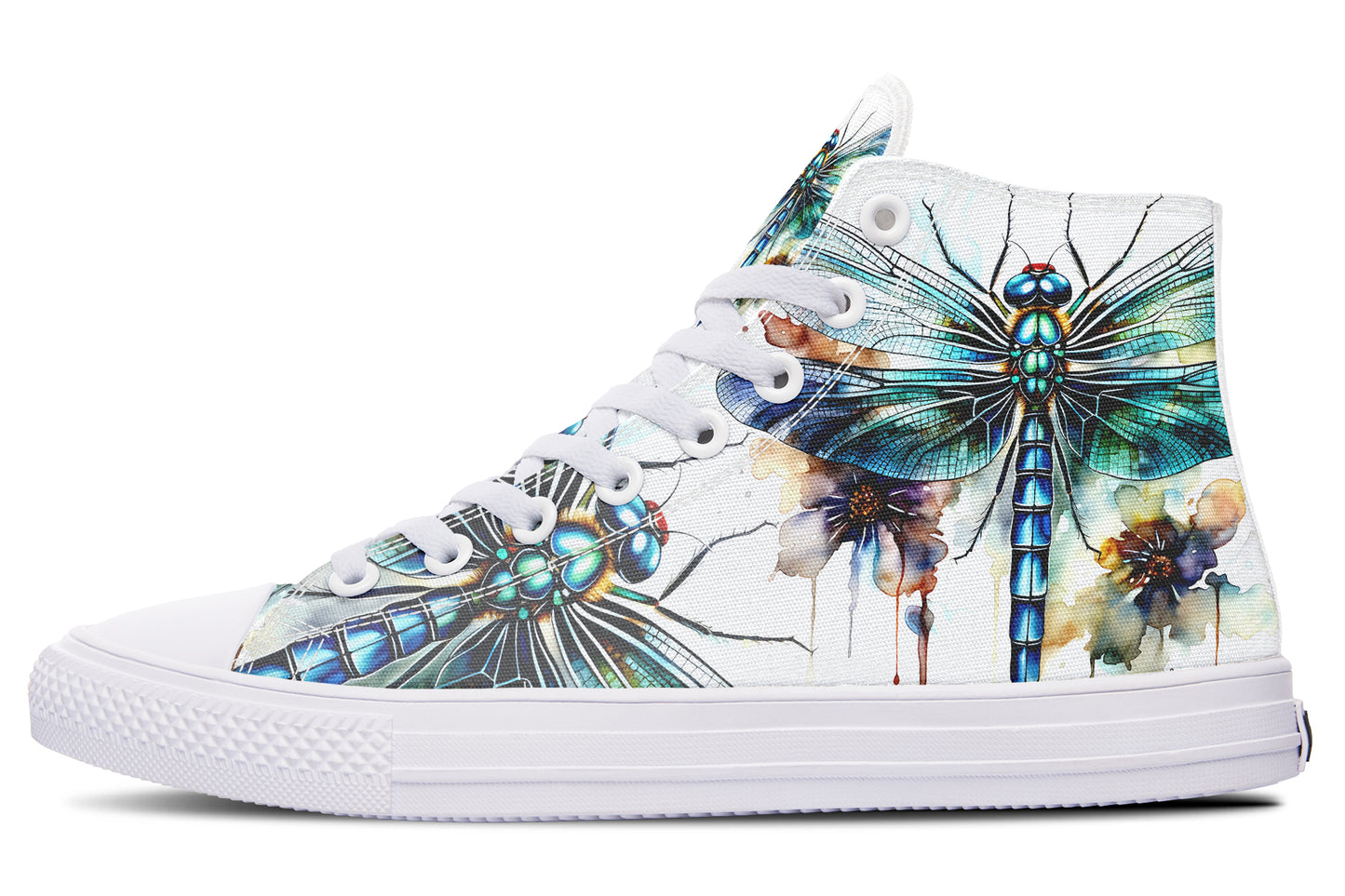 Watercolor Magical Dragonfly Hightops